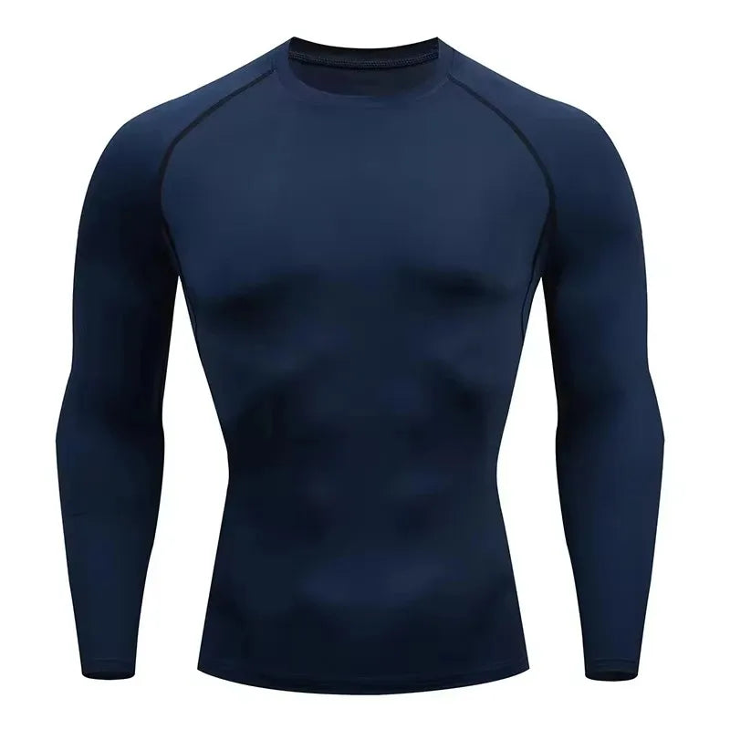 Men's Warm Compression Running Shirt