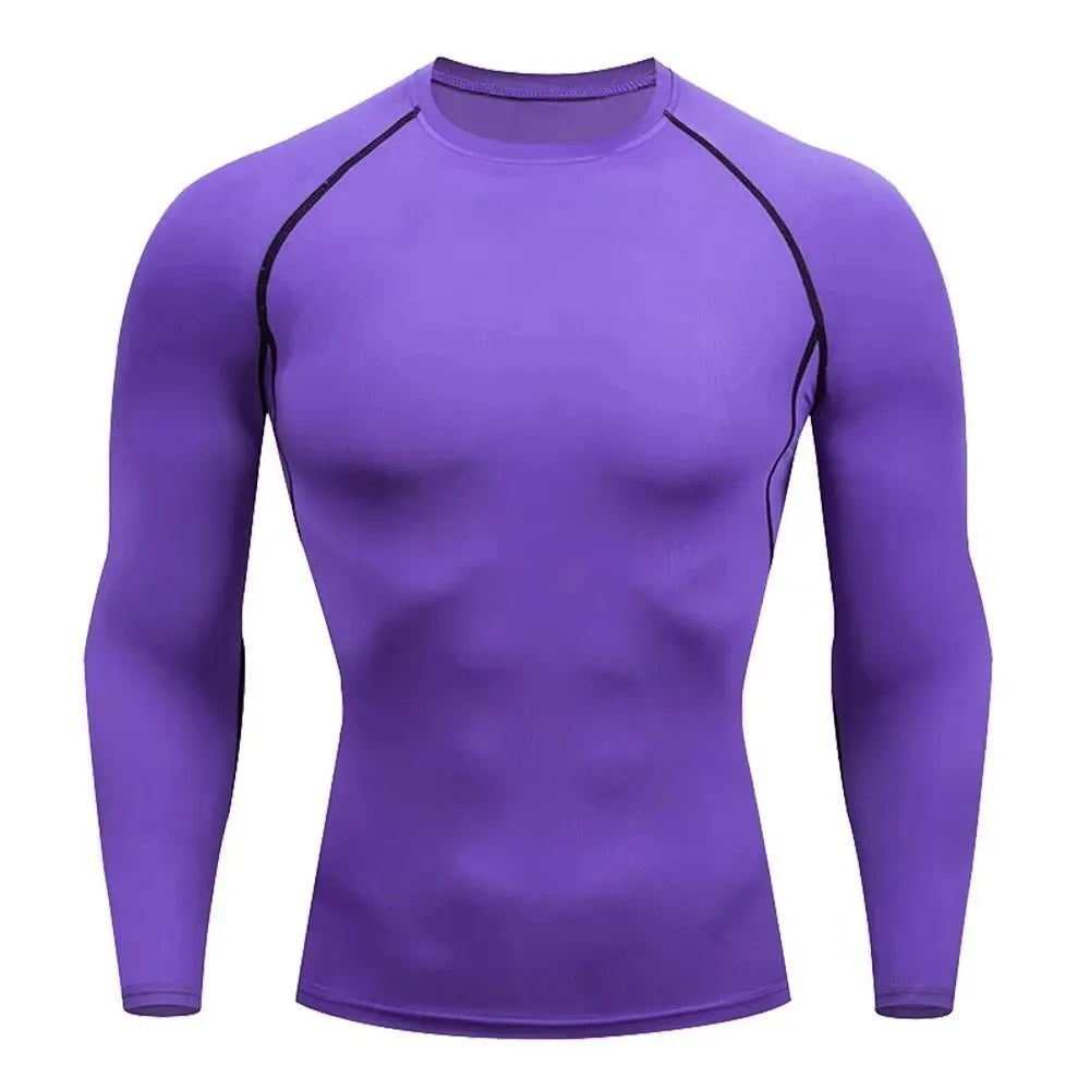 Men's Warm Compression Running Shirt