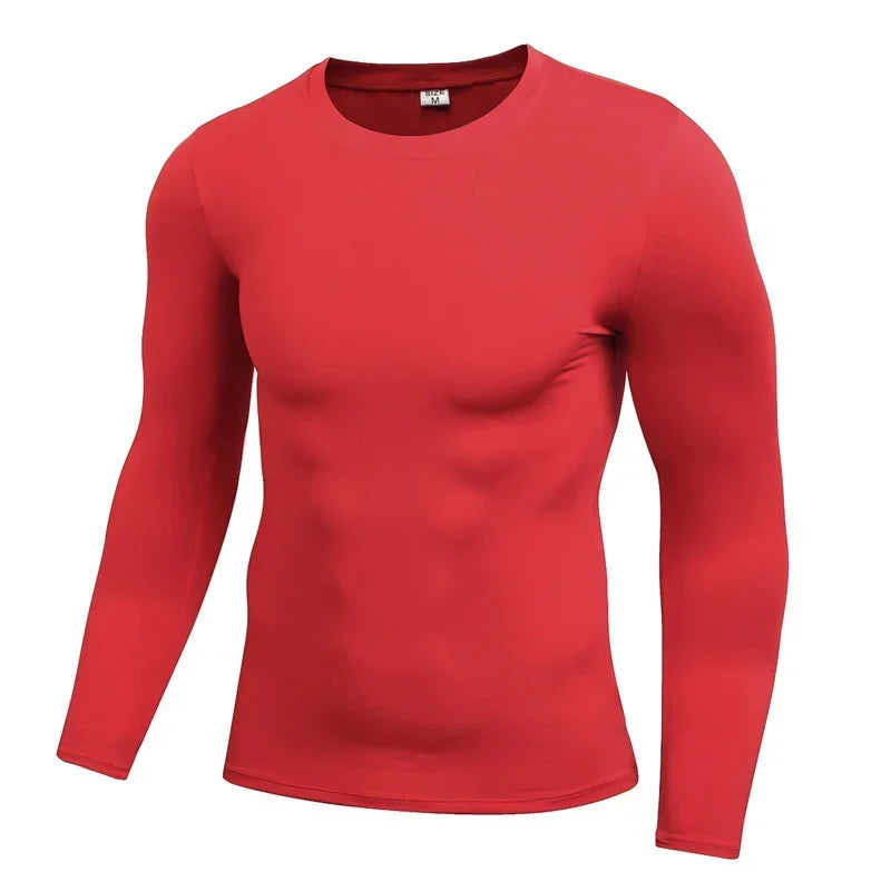 Men's Warm Compression Running Shirt
