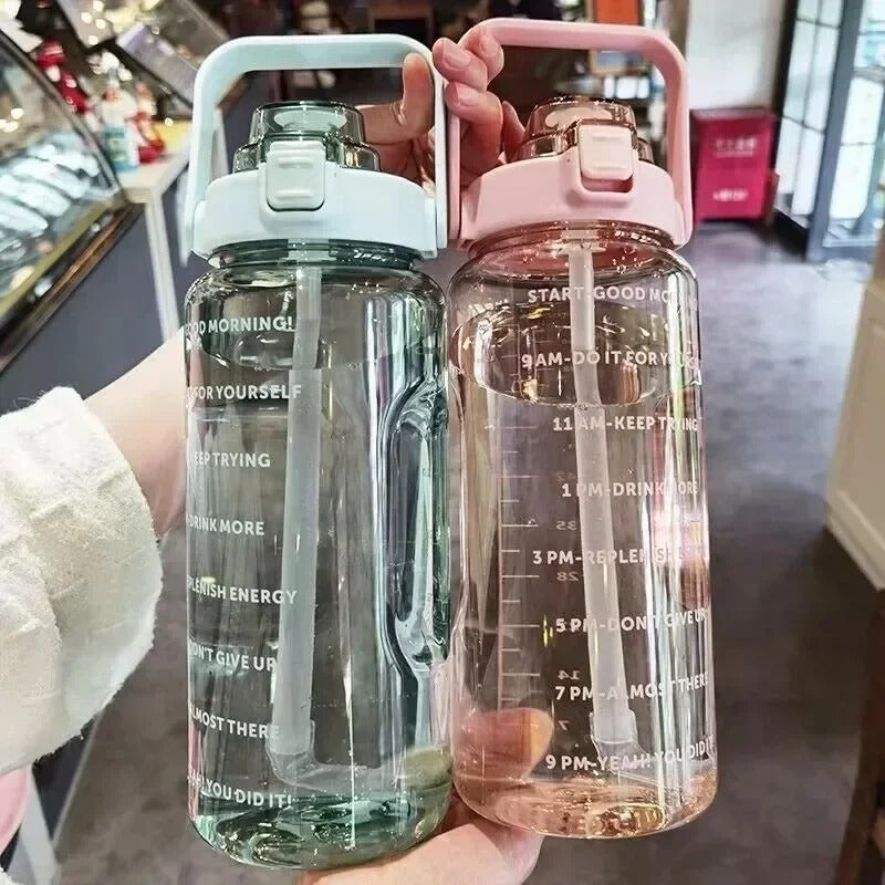 Straw Water Bottle - Eco-Friendly
